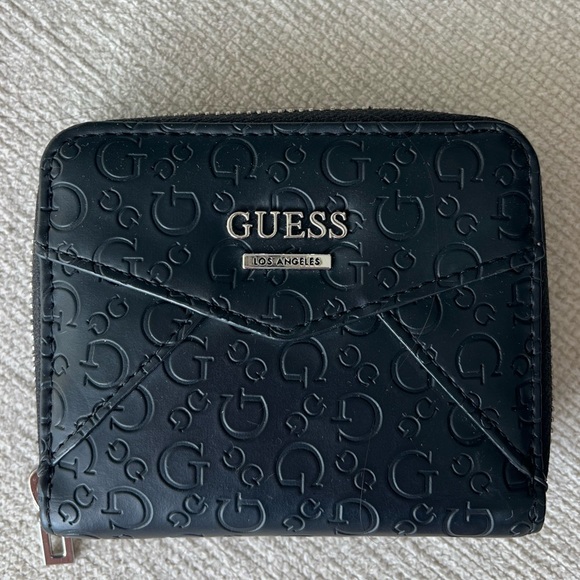 GUESS Black Embossed Wallet - Picture 1 of 2